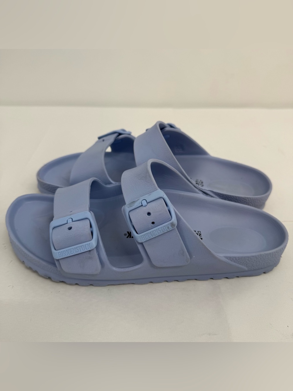 BIRKENSTOCK ARIZONA EVA DUSTY BLUE SLIDES, EU 40, US W9 M7 - Picture 6 of 10